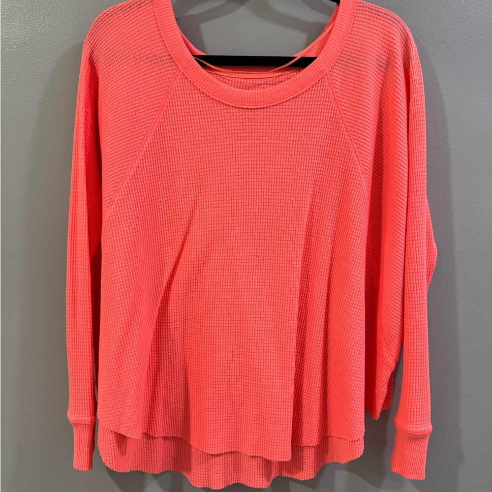 We The Free Coral Crew Neck Sweater